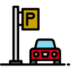 Parking facility icon